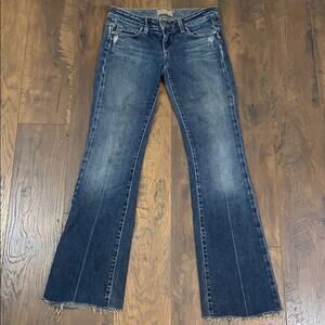 Paige Laurel Canyon Frayed Hem Bootcut Jeans